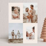 "Minimal Collage" - Holiday Cards in Latte by Ekko Studio - Front
