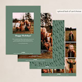 "Sempre" - Holiday Cards in Winter Rose by Carrie ONeal - Back of Card Options