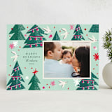 "Joyful Woodland" - Holiday Cards in Evergreen by Vivian Yiwing - Front
