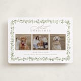 "Laurel Garland" - Holiday Cards in Snow by Everett Paper Goods - Front