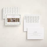"Laurel Garland" - Holiday Cards in Snow by Everett Paper Goods - Assembled
