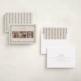 "Laurel Garland" - Holiday Cards in Mulled Wine by Everett Paper Goods - Assembled