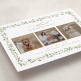 "Laurel Garland" - Holiday Cards in Snow by Everett Paper Goods - Detail