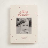 "dainty dots" - Holiday Cards in Cherry by Ellen Schlegelmilch - Front
