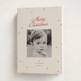 "dainty dots" - Holiday Cards in Cherry by Ellen Schlegelmilch - Folded Card