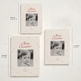 "dainty dots" - Holiday Cards in Cherry by Ellen Schlegelmilch - Formats Available