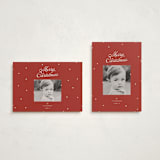 "dainty dots" - Holiday Cards in Poinsettia by Ellen Schlegelmilch - Photo Orientation Options
