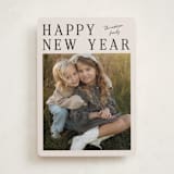 "Modern Merry" - Holiday Cards in Cream by Ilene Guy - Front