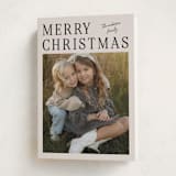 "Modern Merry" - Holiday Cards in Cream by Ilene Guy - Folded Card