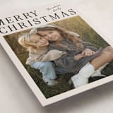 "Modern Merry" - Holiday Cards in Cream by Ilene Guy - Detail