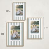 "Linen Stripes" - Holiday Cards in Sage by Angela Thompson - Formats Available