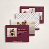 "Triple Happiness" - Holiday Cards in Snow by Juliana Zimmermann - Back of Card Options