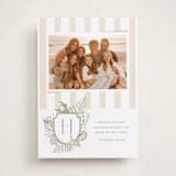 "Tis the Sea-Sun" - Holiday Cards in Sage by Oscar and Emma - Karly Depew - Front