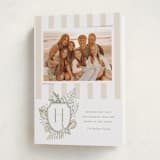 "Tis the Sea-Sun" - Holiday Cards in Sage by Oscar and Emma - Karly Depew - Folded Card