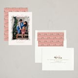 "Ribbonly Frame" - Holiday Cards in Blush by Itsy Belle Studio - Assembled
