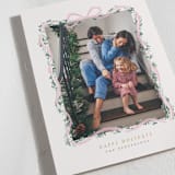 "Ribbonly Frame" - Holiday Cards in Blush by Itsy Belle Studio - Detail