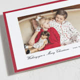 "Kennedy" - Holiday Cards in Poinsettia by Amy Kross - Detail