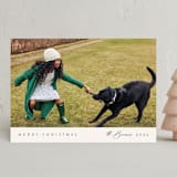 "Minimal Edge" - Holiday Cards in Evergreen by Nicole Walsh - Front