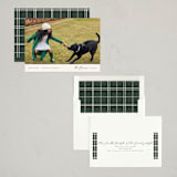 "Minimal Edge" - Holiday Cards in Evergreen by Nicole Walsh - Assembled