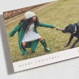 "Minimal Edge" - Holiday Cards in Evergreen by Nicole Walsh - Detail