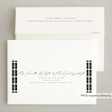 "Minimal Edge" - Holiday Cards in Evergreen by Nicole Walsh - FREE Recipient Addressing