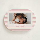 "classic weave" - Holiday Cards in Berry by Kanika Mathur - Front