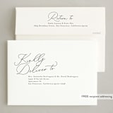 "Scripted Loop" - Holiday Cards in Coal by Jackie Crawford - FREE Recipient Addressing