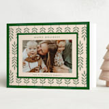 "Folklore Holiday" - Holiday Cards in Pine by Nazia Hyder - Folded Card