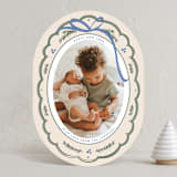 "Cherished Christmas" - Holiday Cards in Powder by Ashley Iwafuchi - Front