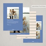 "Cherished Christmas" - Holiday Cards in Powder by Ashley Iwafuchi - Back of Card Options