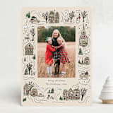 "Holiday Village" - Holiday Cards in Snicker Doodle by Cindy Reynolds - Front