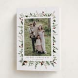 "Classic Greenery" - Holiday Cards in Mulled Wine by Susan Moyal - Folded Card