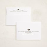 "Classic Greenery" - Holiday Cards in Mulled Wine by Susan Moyal - FREE Recipient Addressing