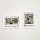 "Classic Greenery" - Holiday Cards in Mulled Wine by Susan Moyal - Photo Orientation Options