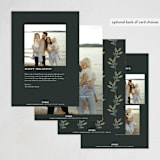 "One For The Soul" - Holiday Cards in Coal by Petra Kern - Back of Card Options