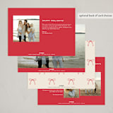 "Vintage Holiday Frame" - Holiday Cards in Candy Cane by Ashlee Townsend - Back of Card Options