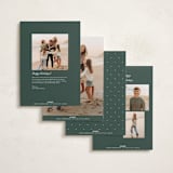 "Modern striped frame" - Holiday Cards in Forest by Jackie Crawford - Back of Card Options