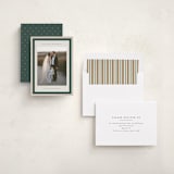 "Modern striped frame" - Holiday Cards in Forest by Jackie Crawford - Assembled
