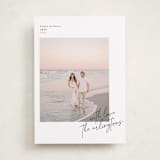 "Minimalist Signature" - Holiday Cards in Coal by Kelly Schmidt - Front