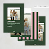 "Credits" - Holiday Cards in Sugarplum by Morgan Kendall - Back of Card Options