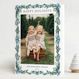 "traditional christmas" - Holiday Cards in Frosty Blue by Angel Walker - Folded Card