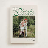 "Sleighs" - Holiday Cards in Evergreen by Megan Davis - Front