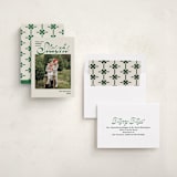 "Sleighs" - Holiday Cards in Evergreen by Megan Davis - Assembled