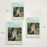 "Sleighs" - Holiday Cards in Turquoise by Megan Davis - Formats Available