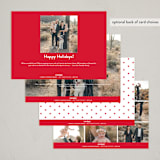 "giving love" - Holiday Cards in Cherry by Erin Deegan - Back of Card Options