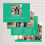 "Letters of Joy" - Holiday Cards in Spruce by Jessica Maslyn - Back of Card Options