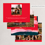 "Paint Roll" - Holiday Cards in Holly Berry by Kelly Nasuta - Back of Card Options