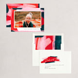 "Paint Roll" - Holiday Cards in Holly Berry by Kelly Nasuta - Assembled