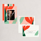 "Festive Wishes" - Holiday Cards in Guava by Alicia Schultz - Assembled