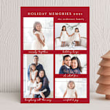 "Holiday Memories" - Holiday Cards in Holly Berry by Susan Moyal - Front